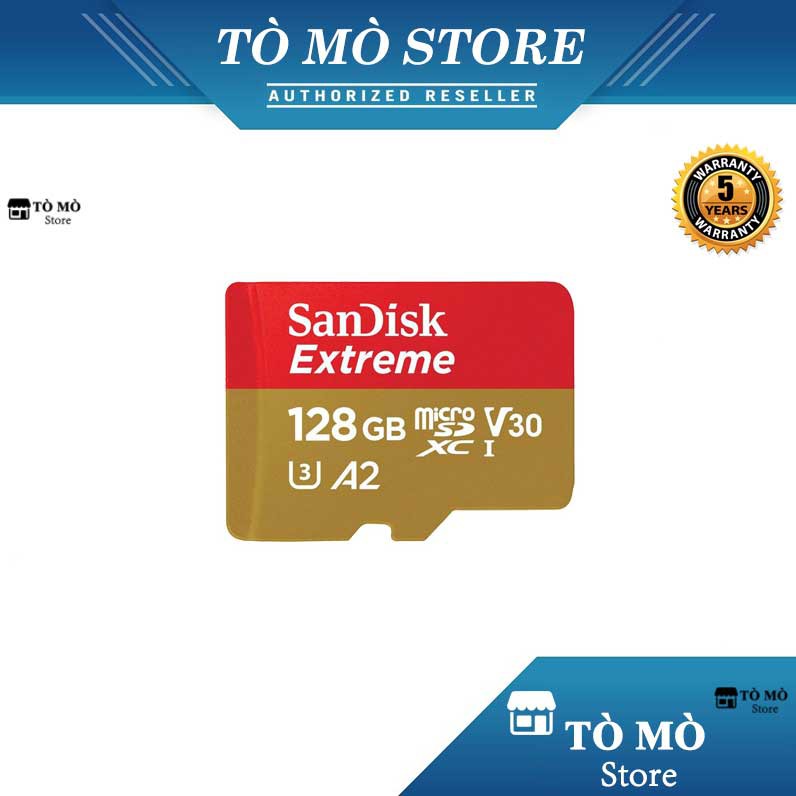 Thẻ nhớ MicroSDXC SanDisk Extreme 128GB A2 ~ 190MB/s - Bảo hành 5 năm