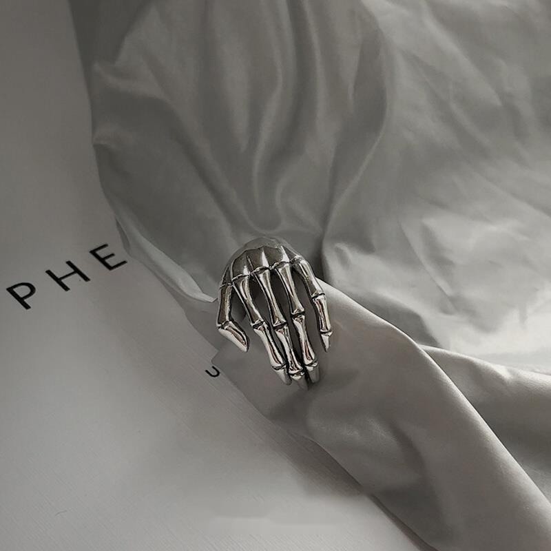 Nhẫn hình bàn tay xương 5 ngón phong cách cổ điển thời trang cá tính 19197