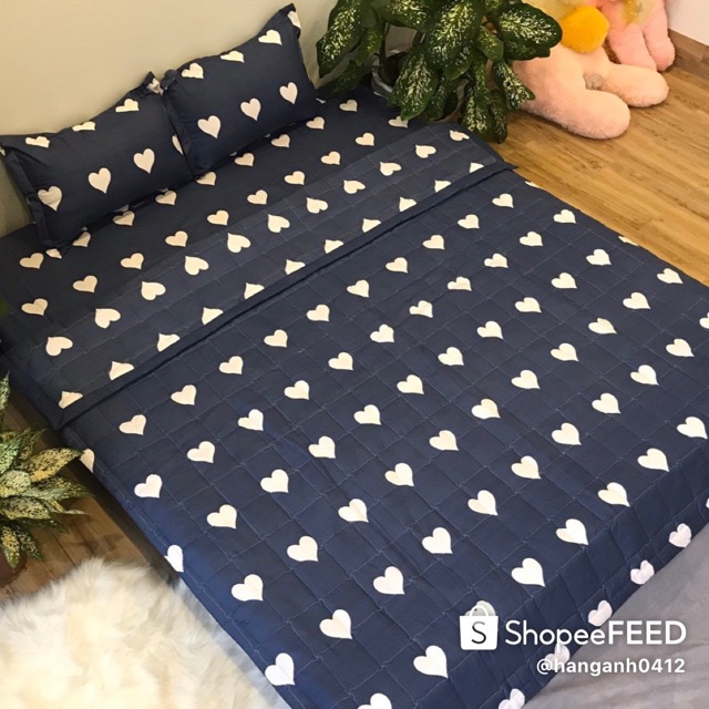 Bộ ga gối cotton poly