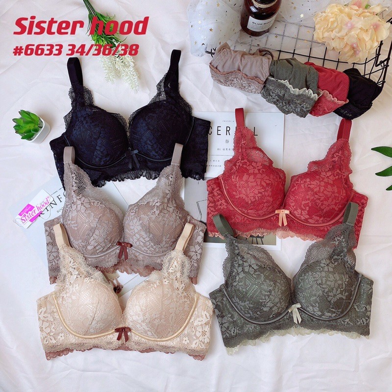 Áo lót lót ren hoa cao cấp đệm dày nâng ngực 6633 | BigBuy360 - bigbuy360.vn