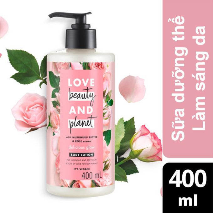 Dưỡng thể Love Beauty and Planet 400ml - Delicious Glow (Mỹ)