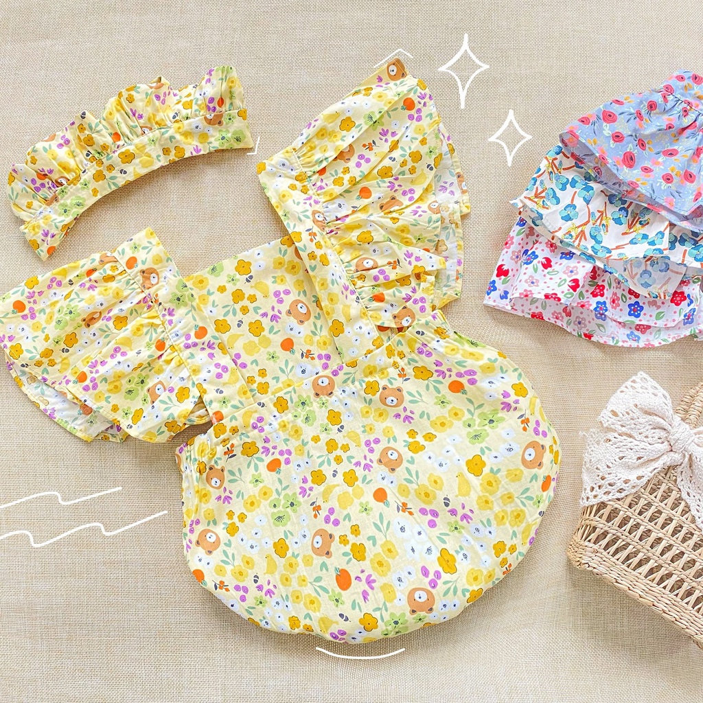 Set body cánh tiên kèm băng đô bé gái 5 tháng - 3 tuổi MINTSCLOSET Mint's Closet - BS6025