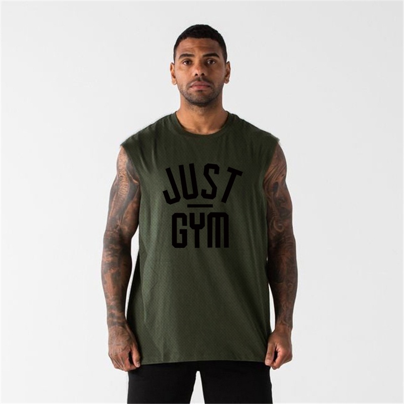 Mới Áo Ba Lỗ Lưới Thoáng Mát Nhanh Khô Cho Nam Tập Gym Thể Hình