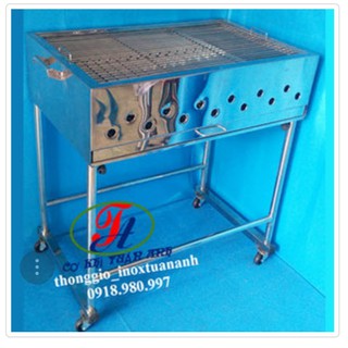 Bếp than inox, lò nướng dùng than bằng inox LN4060