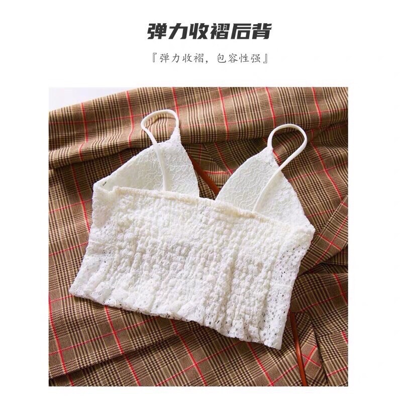 Áo bra ren hoa julia chun lưng sau B066