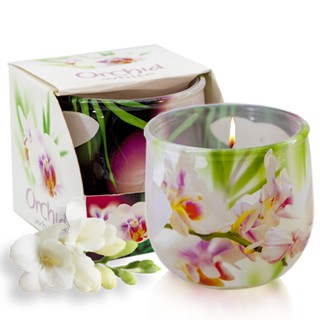 Ly nến thơm tinh dầu Bartek Orchid 100g QT024475 - lan hồ điệp