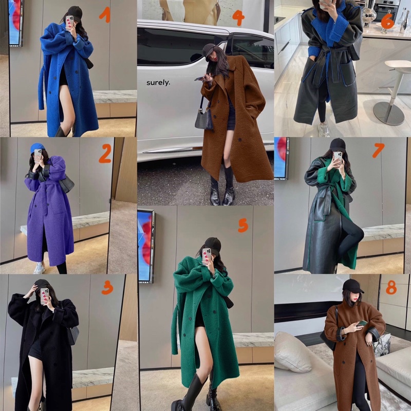 Áo khoác lông dáng dài hot douyin-có ảnh thật