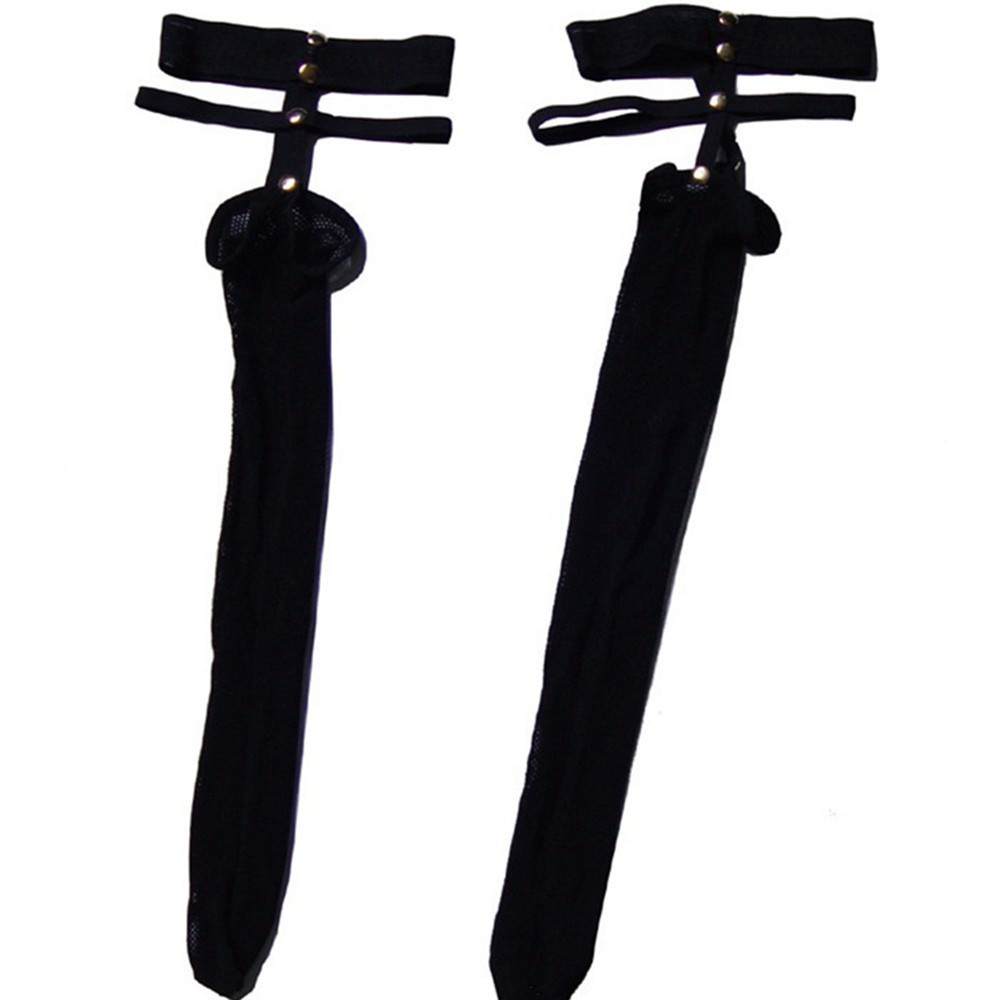 Đôi Vớ Lưới Dài Mềm Mại Đính Đinh Tán Thời Trang Gợi Cảm Cho Nữ