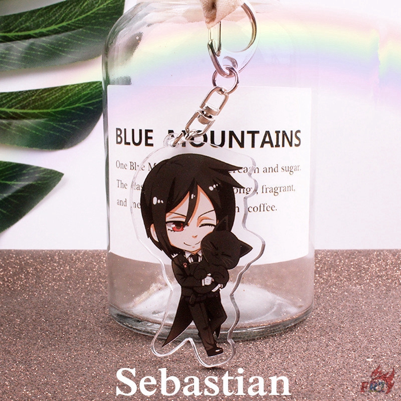 Móc khóa Acrylic hình Ciel / Sebastian trong phim Black Butler độc đáo