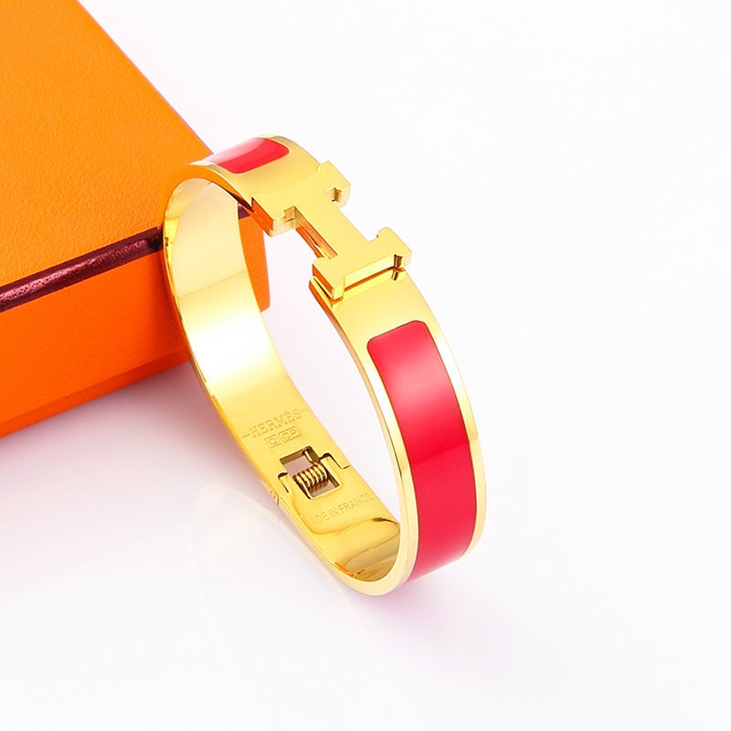 Vòng Tay Thép Không Gỉ Mặt Chữ H Thời Trang Dành Cho Nữ