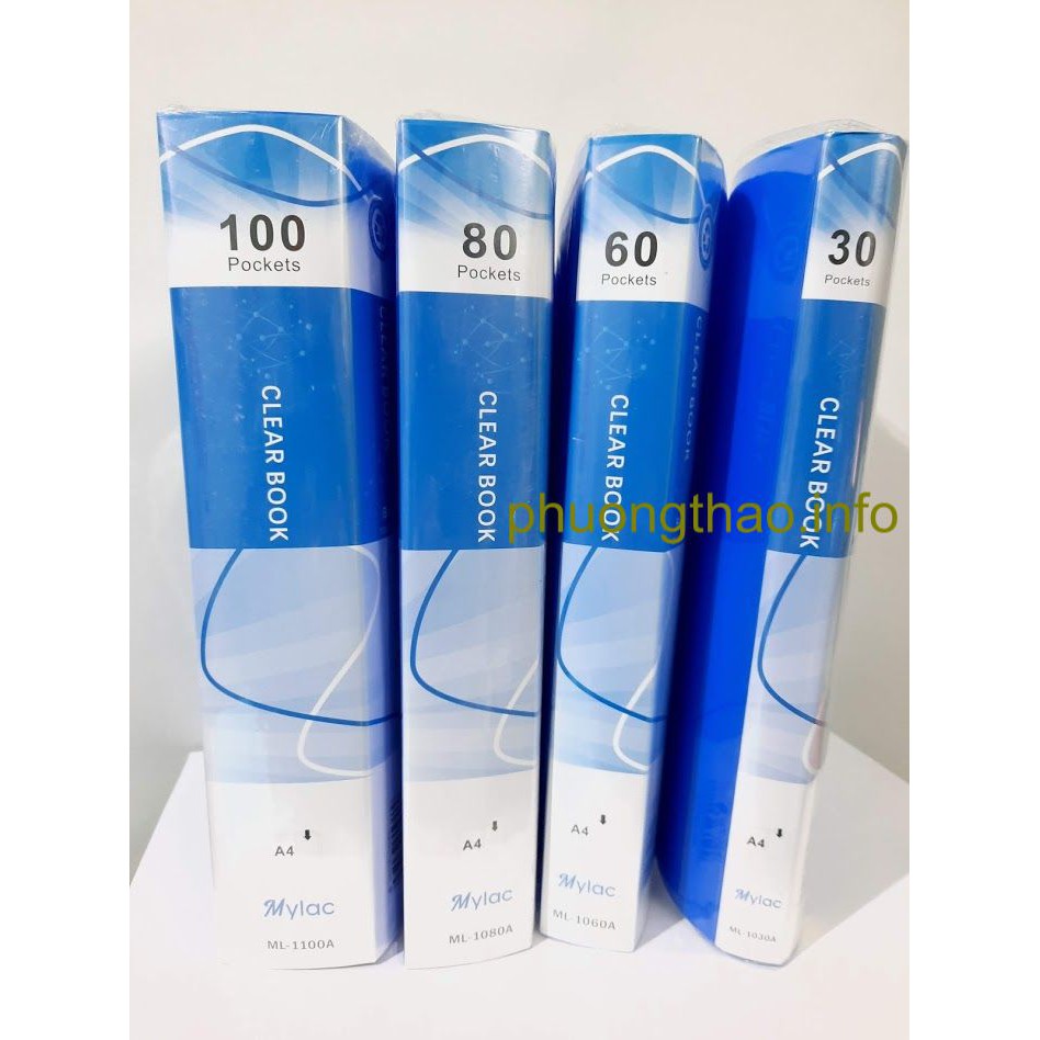 File lá - Bìa 10 lá ,20lá, 30 lá 40 lá,60 lá, 80 lá, 100 lá MYLAC