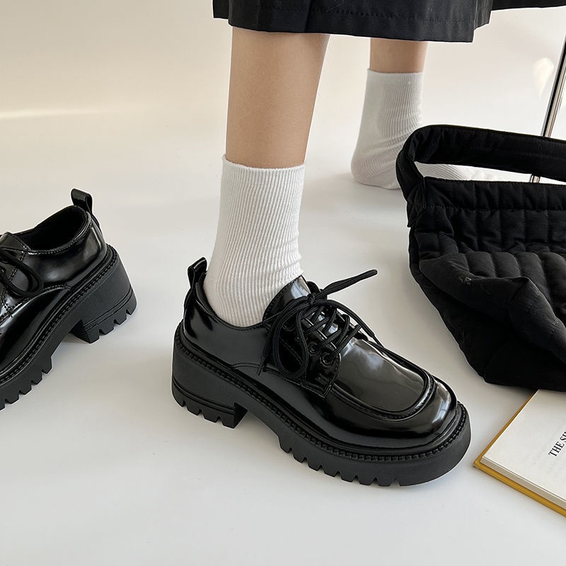 Giày Da Đế Mềm Dày Phong Cách Anh Quốc Thời Trang Xuân Thu FT2678