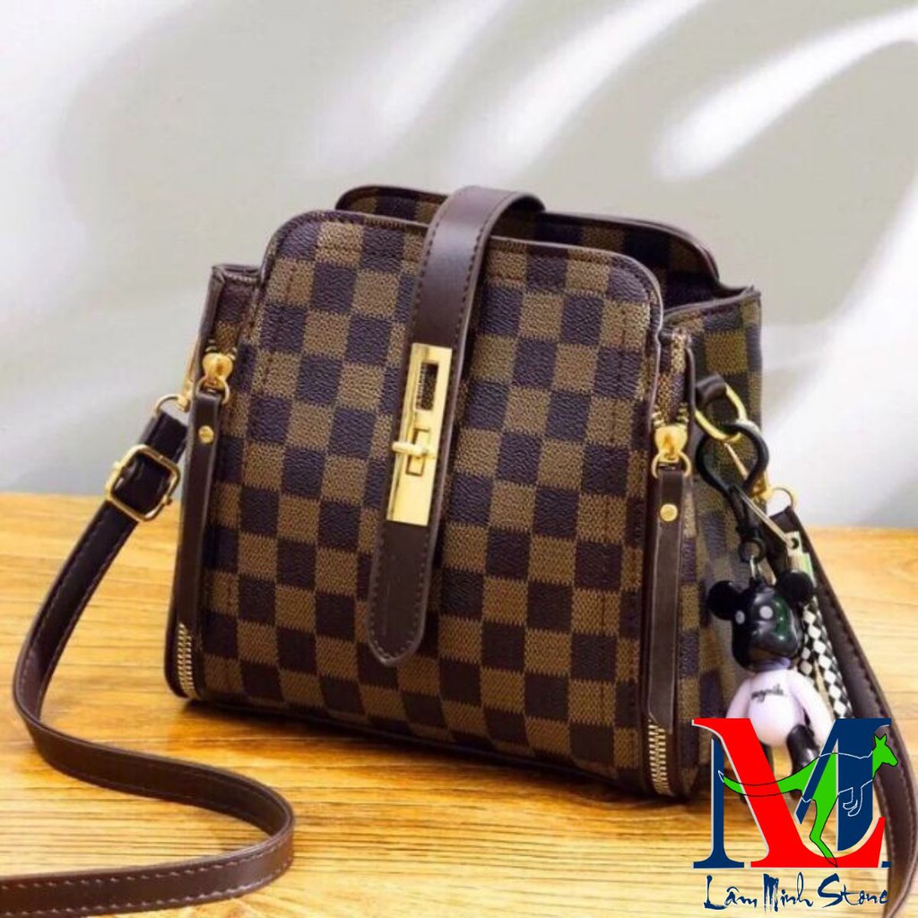 Túi Đeo Chéo Nữ Xách Tay ♥️ FREESHIP♥️ Túi Nữ Sẻ Khoá SPB 05