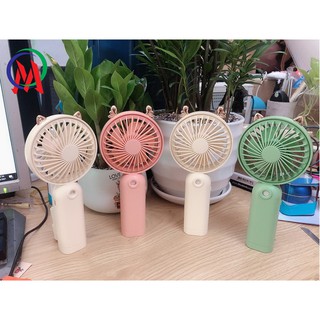 Quạt phun sương mini cầm tay hình thú đáng yêu sạc usb