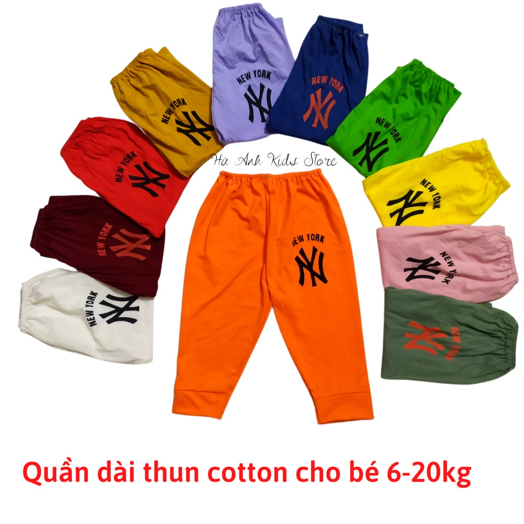 Quần chục dài thun cotton cho bé trai/ gái 5-20kg mặc quanh năm bốn mùa