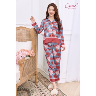 Đồ Bộ Mặc Nhà Pyjama Lụa Dưa Hấu Emma ETLU.20.019.12