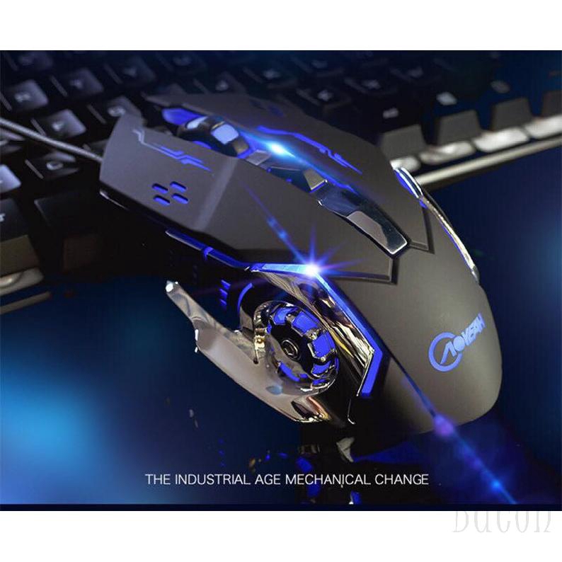 Chuột Gaming bacon 3200DPI 6 nút + LED nền