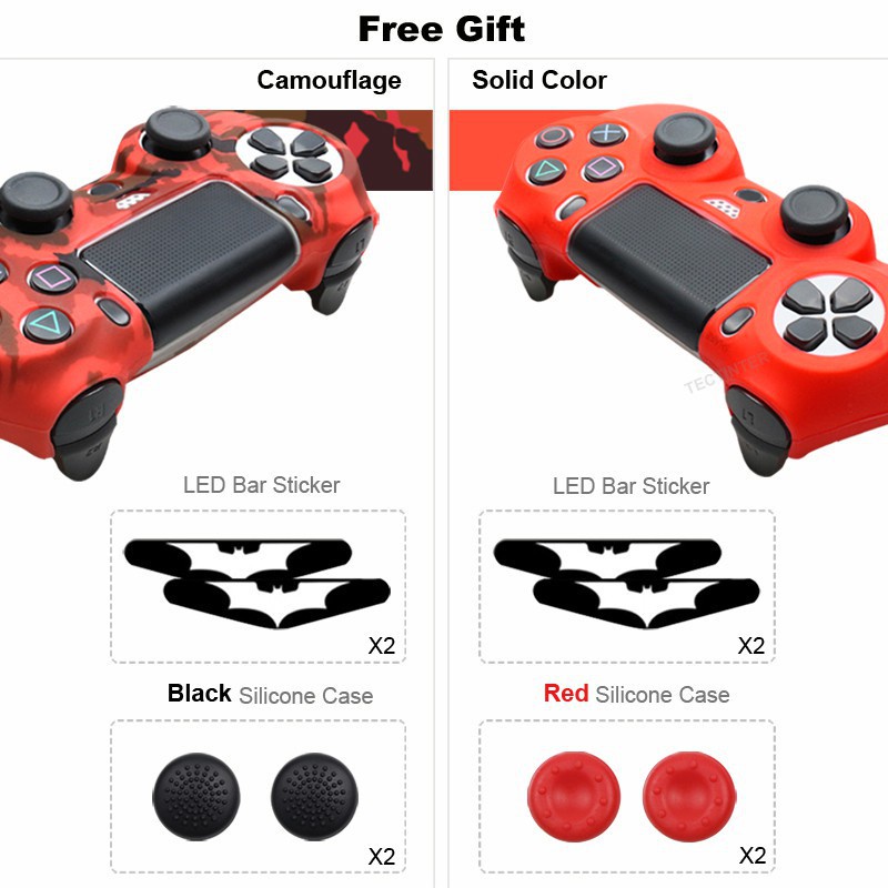 Vỏ Silicone Mềm Họa Tiết Rằn Ri Cho Tay Cầm Chơi Game PS4 Dualshock 4