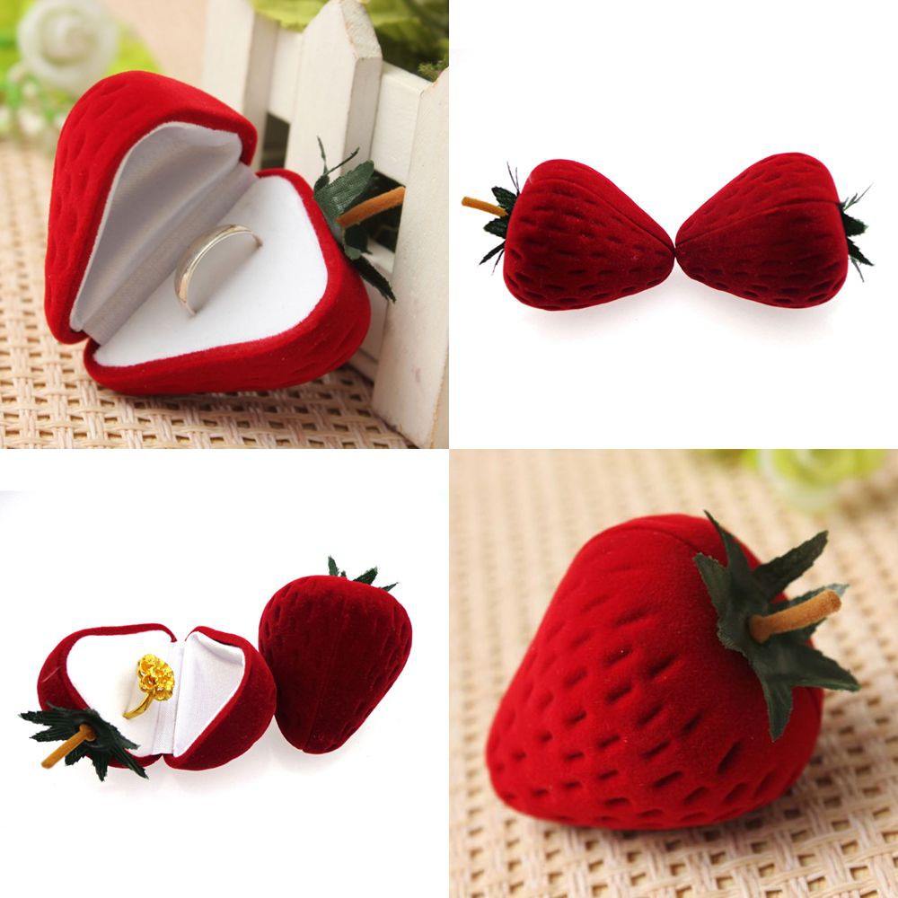 Hộp Đựng Trang Sức Hình Quả Dâu Ốp