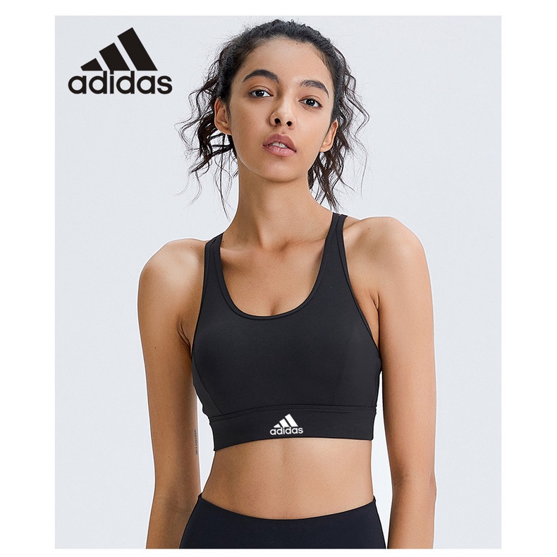 Áo Lót Thể Thao Adidas Phối Lưới Thoáng Khí Chống Sốc Dành Cho Nữ