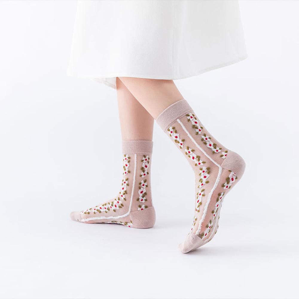 NICKOLAS Tất Hoa Trong SuốT Phong CáCh Harajuku