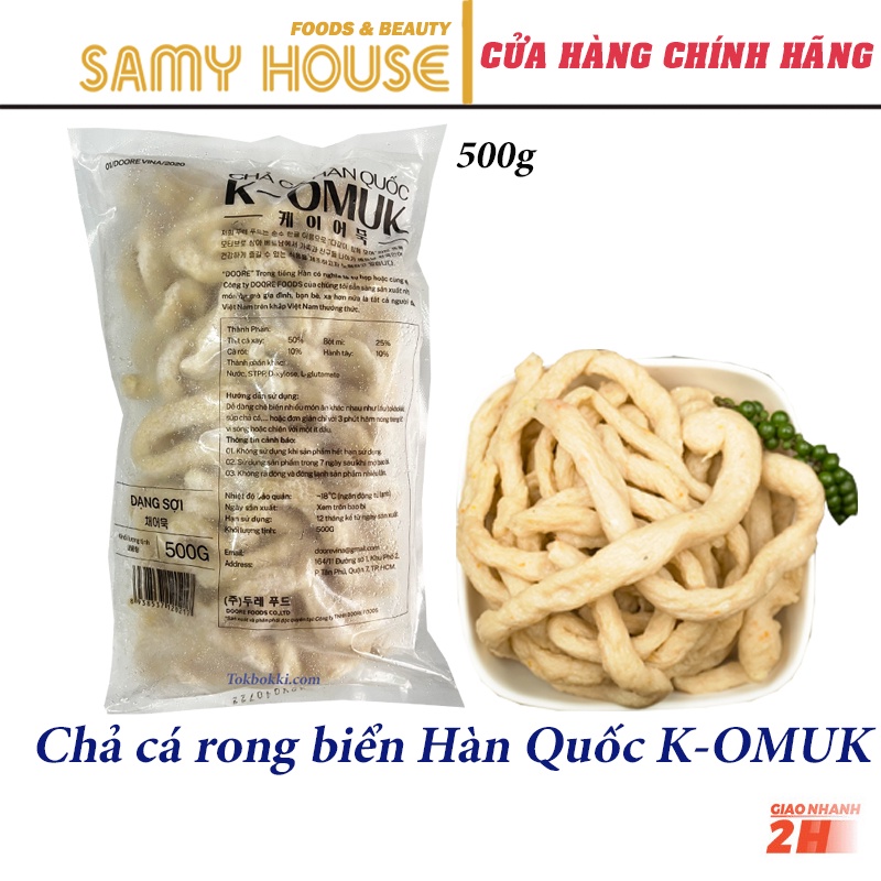 [Tobokki.com] Chả cá sợi Hàn Quốc K-OMUK 500g