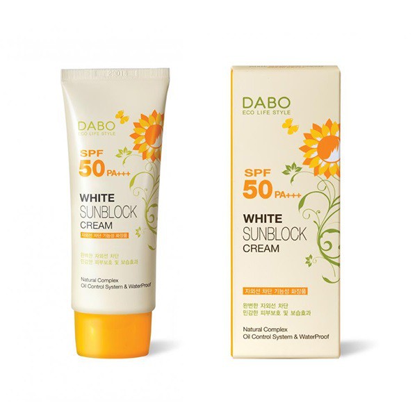 [Kem chống nắng] Kem chống nắng và làm trắng da Dabo Sunblock Cao cấp Hàn Quốc 70ml - Hàng chính hãng