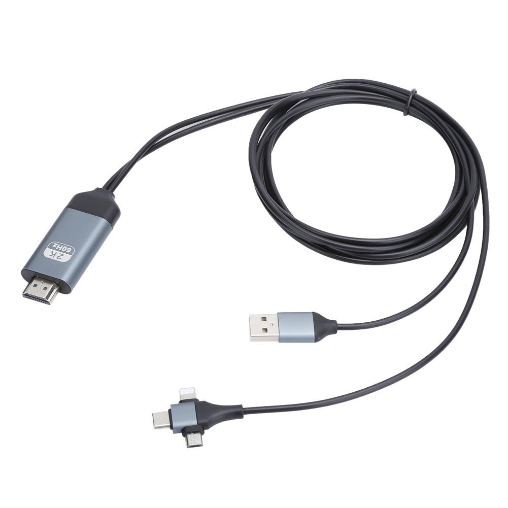 Đầu Chuyển Đổi 3 Trong 1 Từ Cổng Type C Sang Cổng Hdmi Tiện Dụng