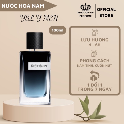Nước hoa nam YSL Y Men EDP 100ml - Hương Thơm Tươi Mát Sang Trọng Quyến Rũ