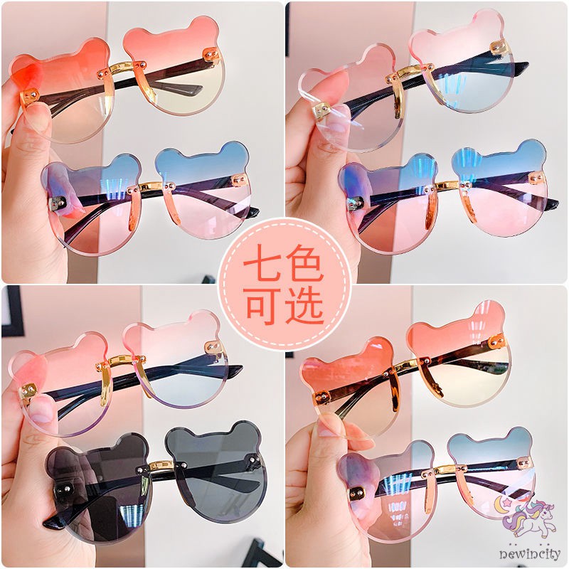 Kính Mát Gọng Tai Gấu Đáng Yêu Cho Bé