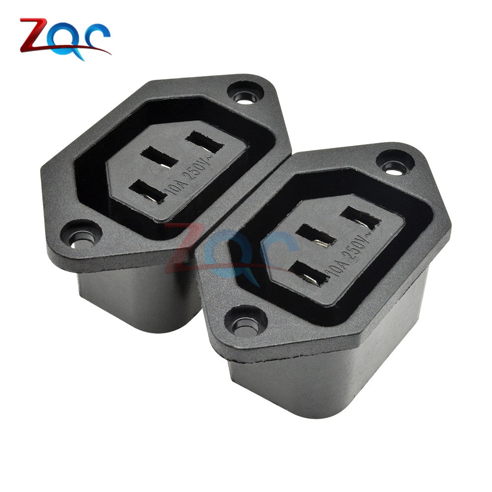 Đầu Nối Nguồn Điện 15a / 250v 3pin 05231 Ac Iec C13 C14
