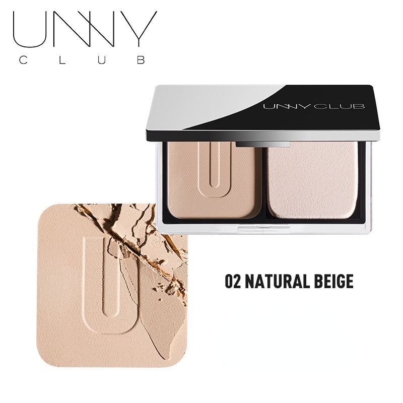Phấn Nén Unny CLUB Kiềm Dầu Cố Định Lớp Trang Điểm Che Khuyết Điểm Lâu Trôi Chống Thấm Nước
