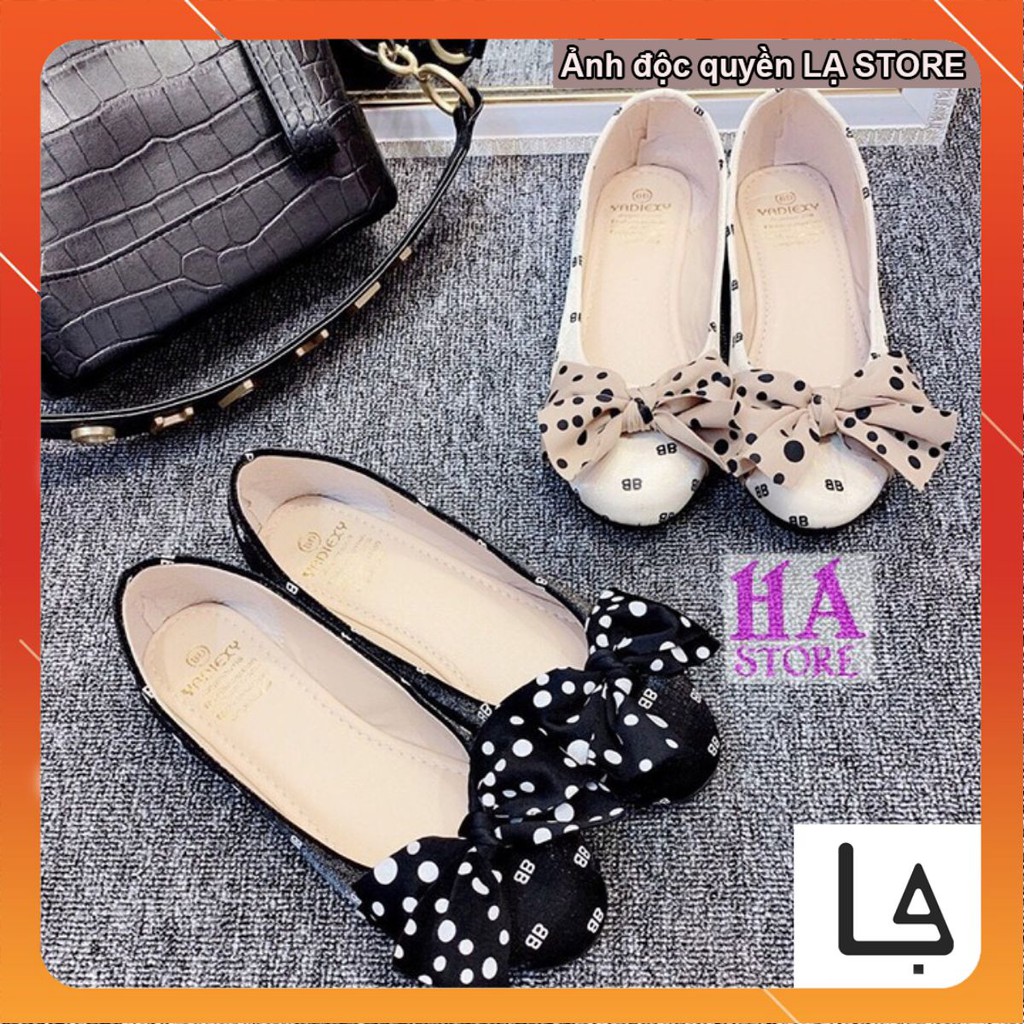 Giày bệt BB gắn nơ siêu xinh lấp lánh | BigBuy360 - bigbuy360.vn