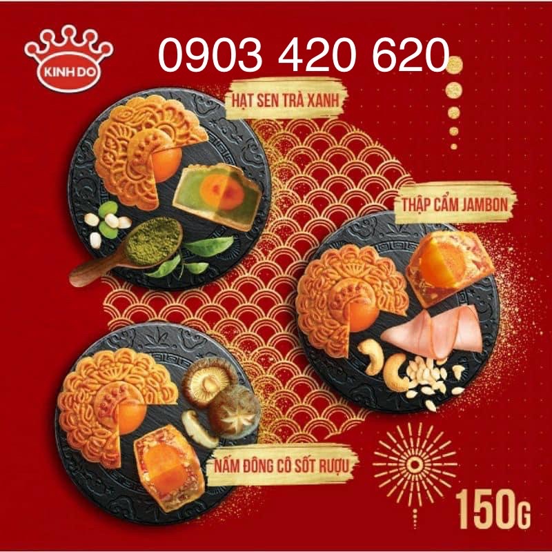Bánh trung thu Kinh Đô 1 trứng 150gr năm 2022