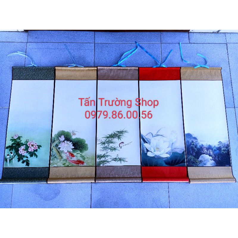 Biểu lụa viết thư pháp kích thước 30*80
