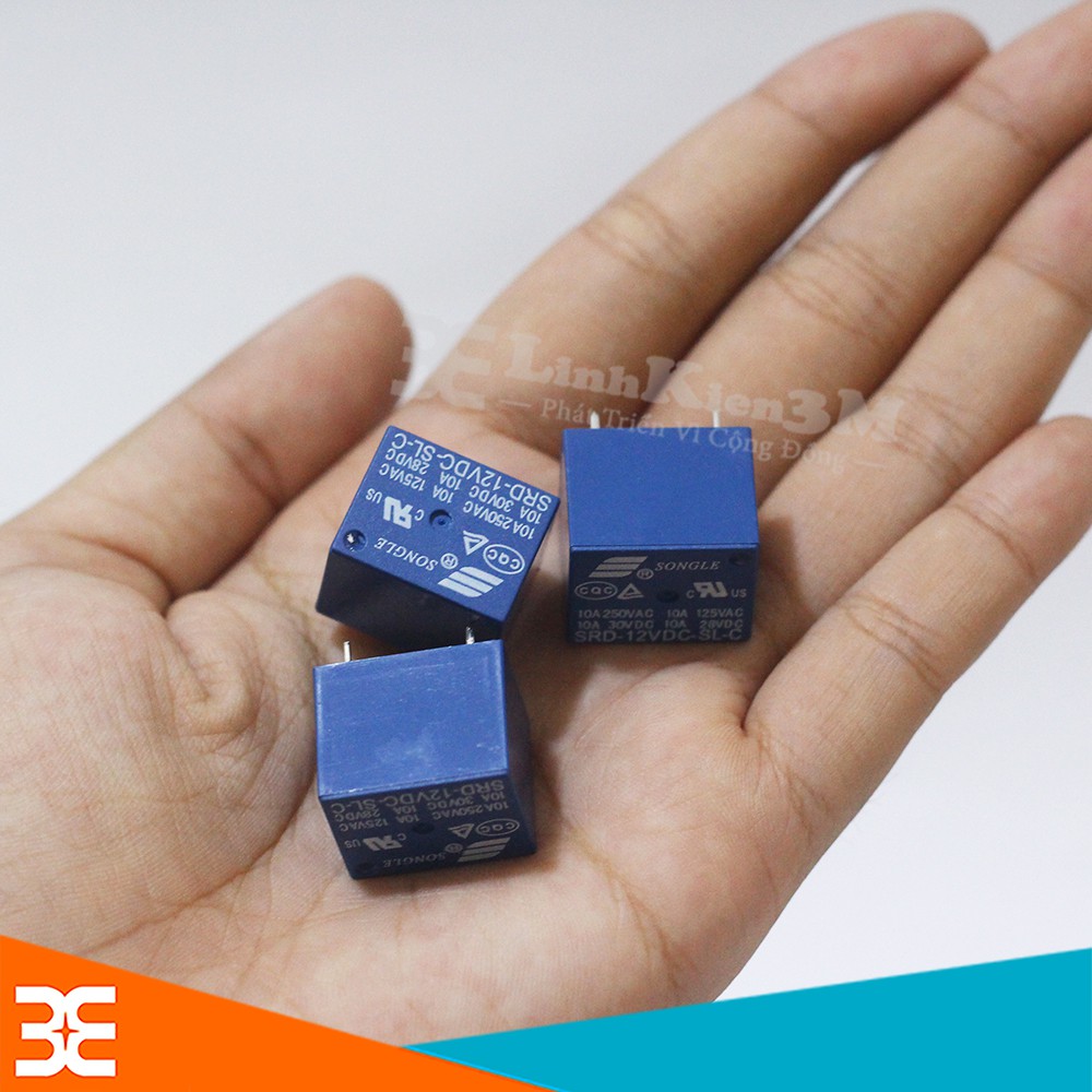 Bộ 3 Chiếc Relay Songle 12V10A  SRD- 12DVC- SL- C