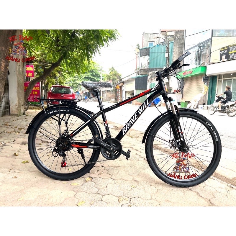 Chắn bùn xe đạp địa hình dài lắp xe vành 26inch bằng thép tặng kèm ốc + tanh nẹp