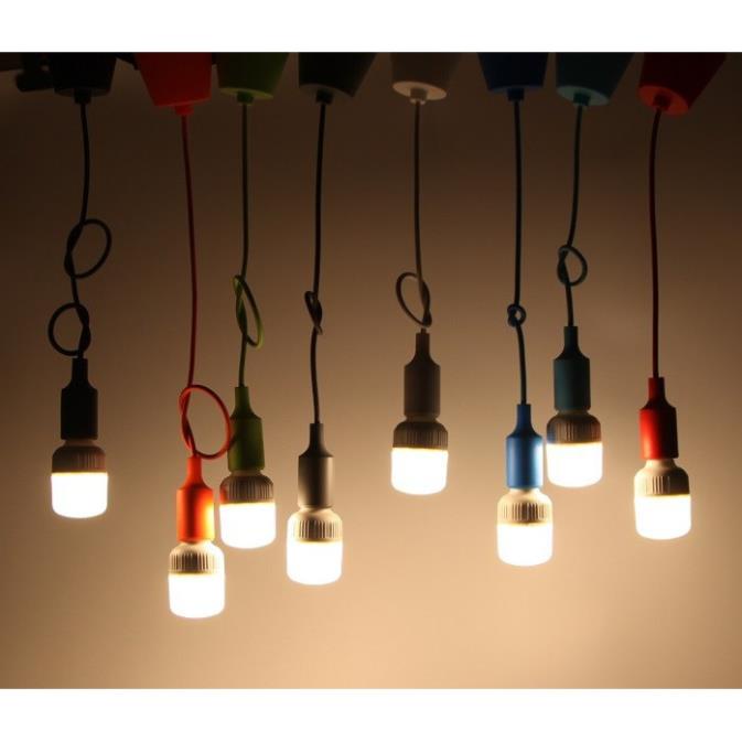 Bộ 5 dây đèn thả trang trí bóng led búp trụ 9w