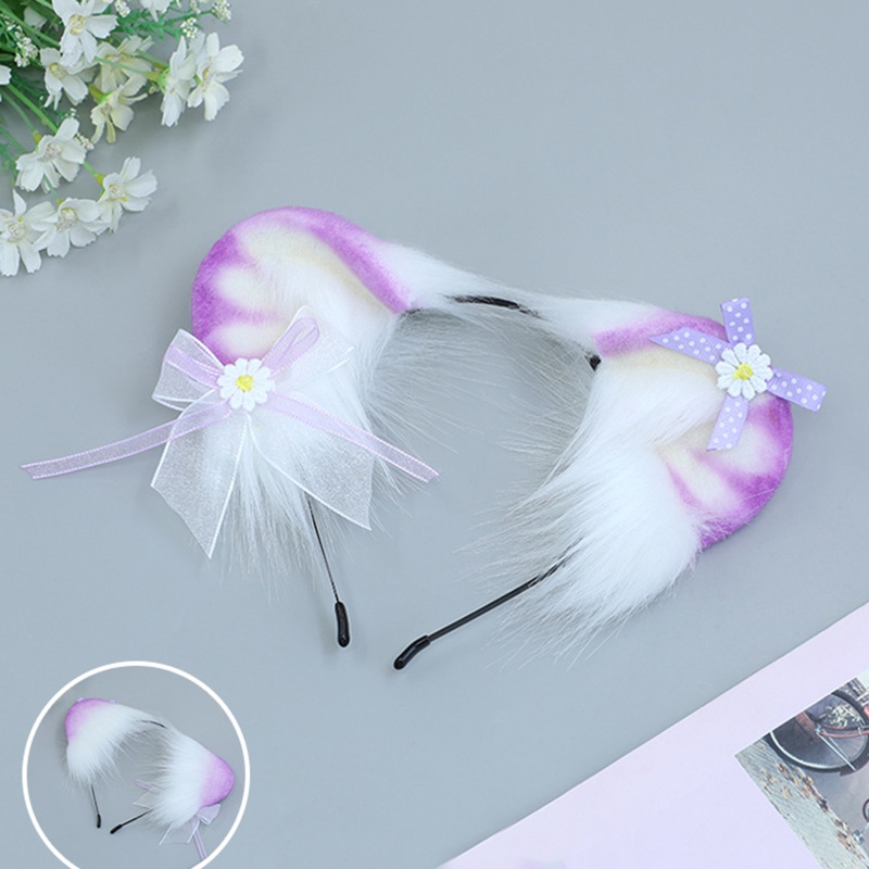 Băng Đô Tai Gấu Bông Phong Cách Lolita Đáng Yêu