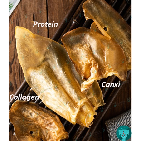 Snack Sạch Răng Miệng JFamille, Tai Bò Vị Caramel, Bổ Sung Canxi, Collagen, Protein, Giảm Stress &amp; Chống Cắn Phá. JF147