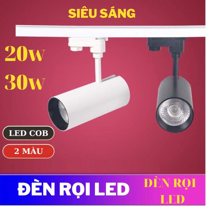 Đèn rọi ray COB LED 10w 20w 30w siêu sáng trang trí cửa hàng shop thời trang tường tranh