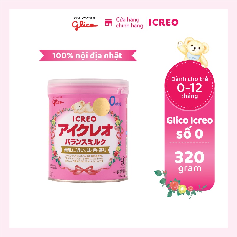 Sữa Glico Icreo Balance Milk (Icreo Số 0) - Lon 320g