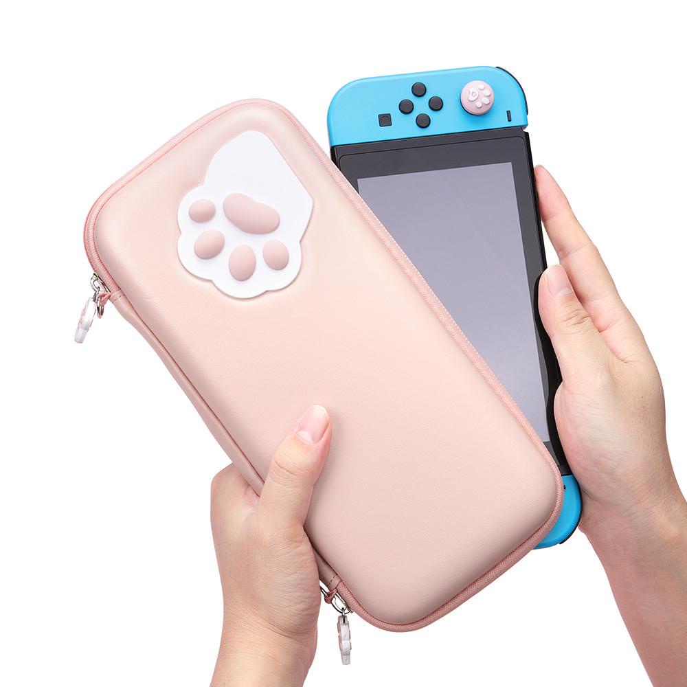 Túi Đựng Bảo Vệ Máy Chơi Game nintendo switch lite Hình Móng Mèo Xinh Xắn