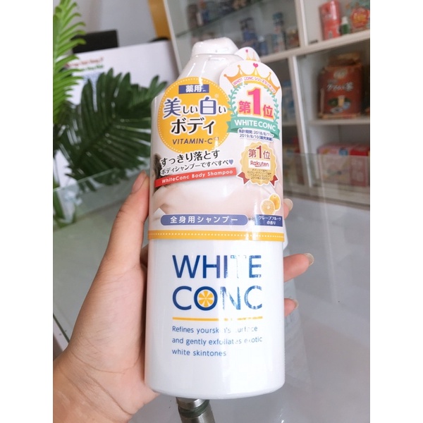 Sữa Tắm Trắng Da White Conc Vitamin C 360M