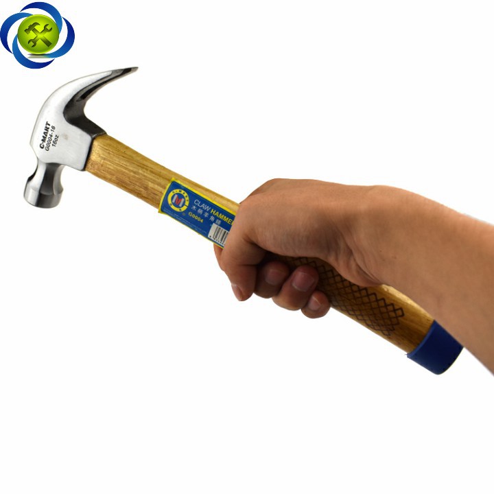 Búa nhổ đinh cán gỗ C-mart G0004-16 16oz