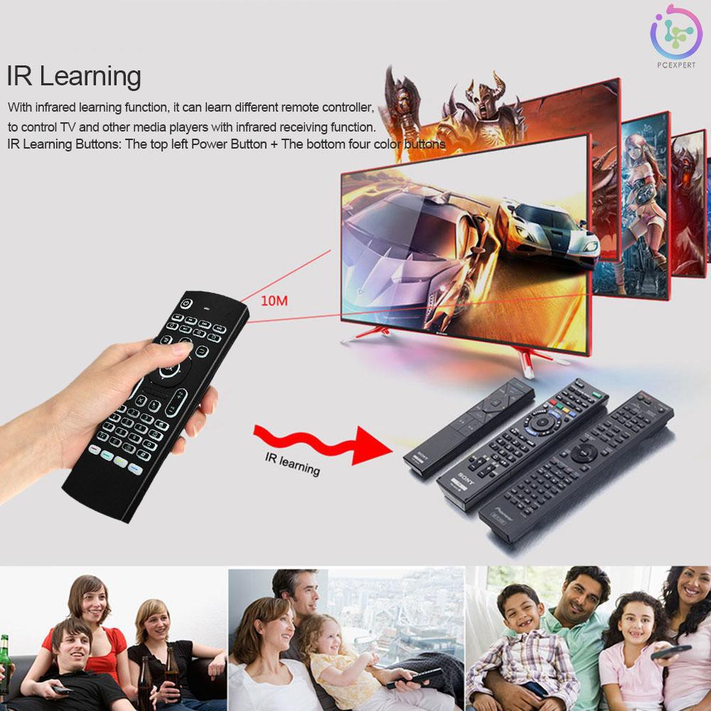 Remote chuột không dây 2.4G có bàn phím 6-Axis điều khiển