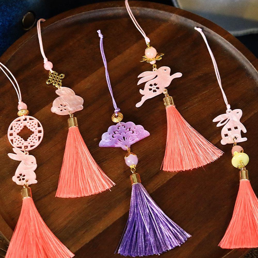 Mặt Dây Chuyền Màu Đỏ Phong Cách Trung Hoa Cổ Điển Độc Đáo Trang Trí Nhà Cửa / Lễ Hội DIY