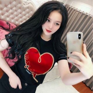 Áo thun thái thêu hình nổi sn0110 aiw009
