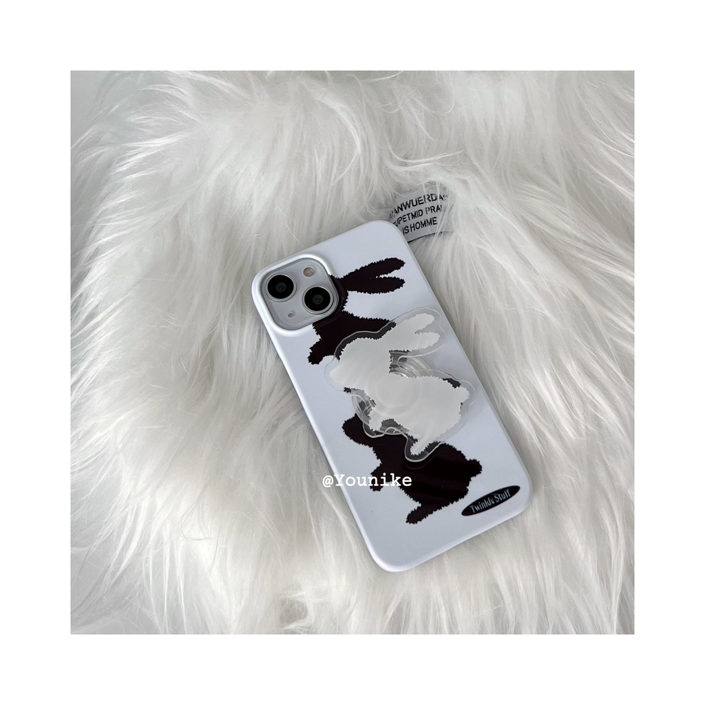 Ốp Điện Thoại Cứng Họa Tiết Thỏ Dễ Thương Cho Iphone13Pro/12promax/12mini/11xr/7plus