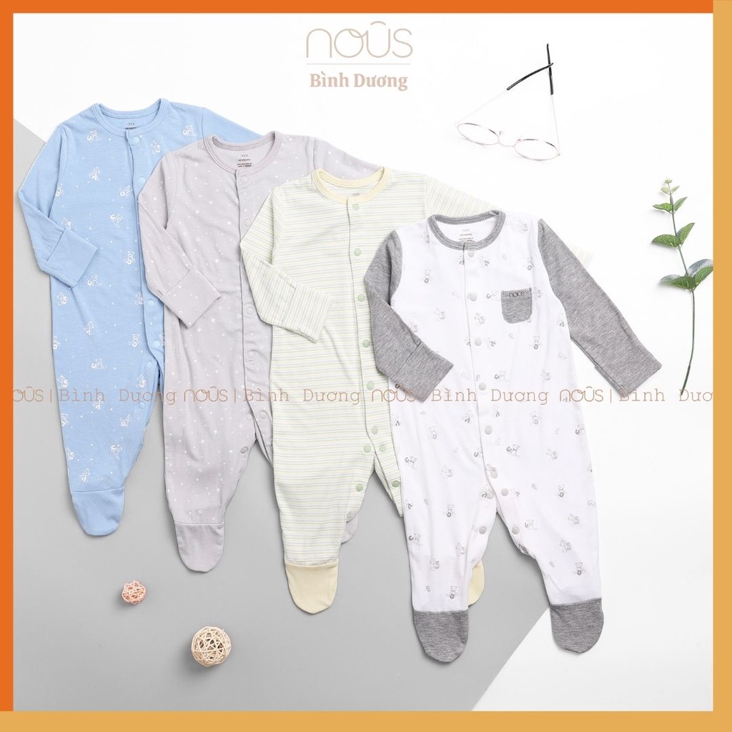 [FULL] Bộ bodysuit có tất, cài thẳng, cài lệch newborn đủ màu Nous - bipbipstore - Nous Bình Dương